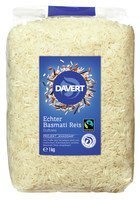 Echter Basmati Reis, weiß 1kg, Bio