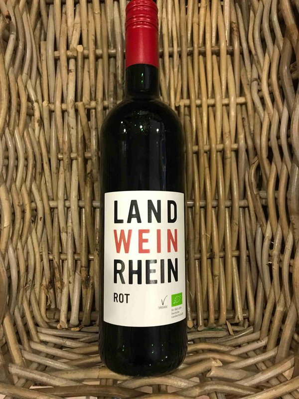 Landwein Rhein Rot 0,75Ltr, Bio