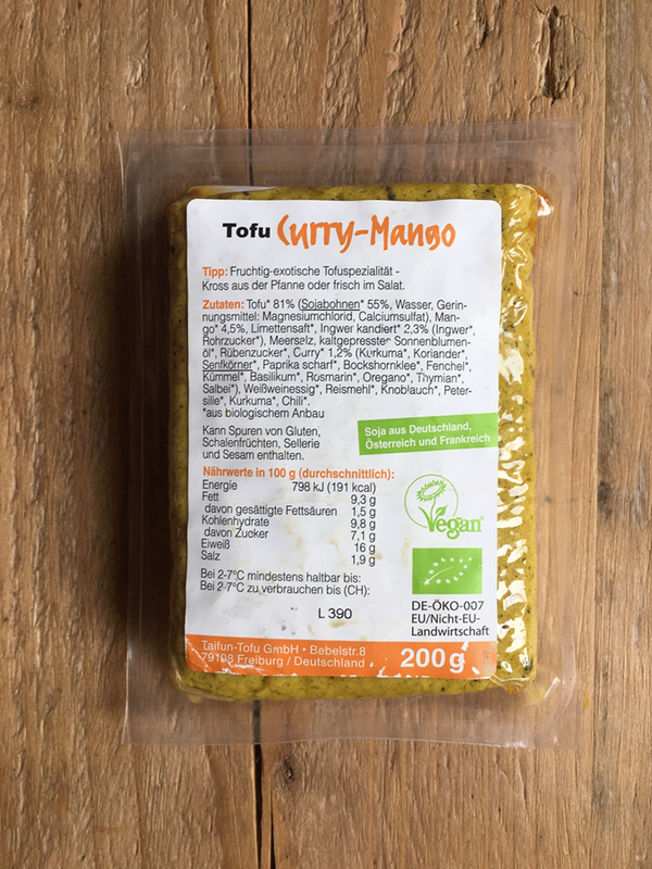 Tofu – Curry-Mango Taifun (Bio)